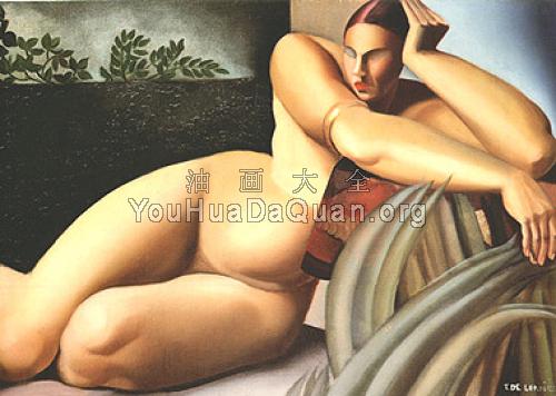 Reclining Nude - 塔梅拉·德·莱姆皮卡